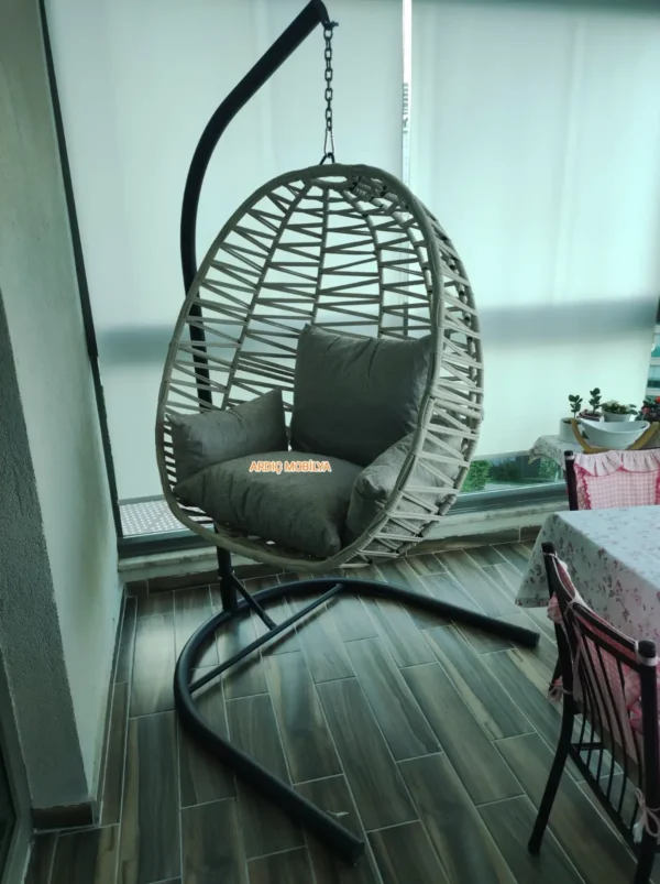 askılı rattan salıncak koltuk, balkon ve bahçe salıncağı