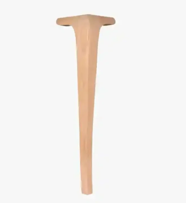 Avangard ahşap masa ayağı üstten geniş aşağı incelen modern masif mobilya ayağı