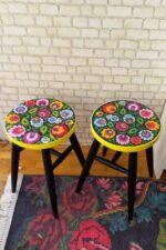 dekoratif-ahsap-tabure-cicek-desenli-43035