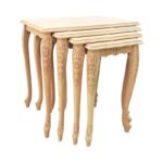 Ham Ahşap 4lü Zigon Sehpa (21051) - Görsel 2