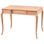 Ham Ahşap Çekmeceli Çalışma Masası