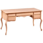 Ham Ahşap Çekmeceli Çalışma Masası - Görsel 2