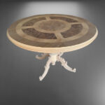 Ham Ahşap Yuvarlak Masa