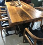 Kütük Masa Sandalye Takımı