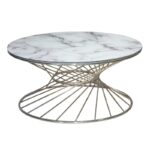 Orta Sehpa Yuvaralak Metal Ayak GOLD (21029) - Görsel 2