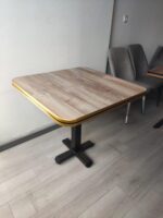 Metal Ayak Kare Masa - Görsel 2