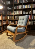 Ankara Ahşap Sallanan Sandalye – Modern Salon & Balkon Koltuğu