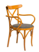 Döşemeli Kollu Tonet Sandalye - Cafe Lokanta Sandalyesi Alanya