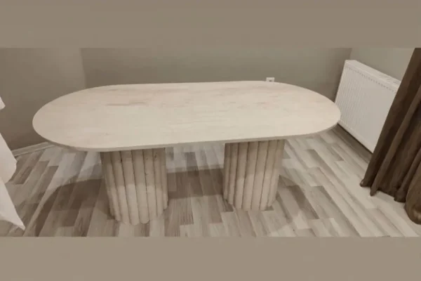 Traverten Porselen Masa modeli Traverten porselen masa arayanlar için modern porselen masa
