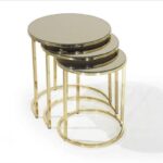 Zigon sehpa yarim ay formunda masaankara ürün no 21014