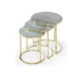 Zigon sehpa yarim ay formunda masaankara ürün no 21018